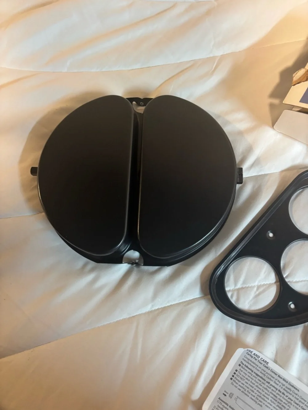 Cooks Corner Non-Stick Carbon Steel Egg Poacher & Omelet Pan - Black like new